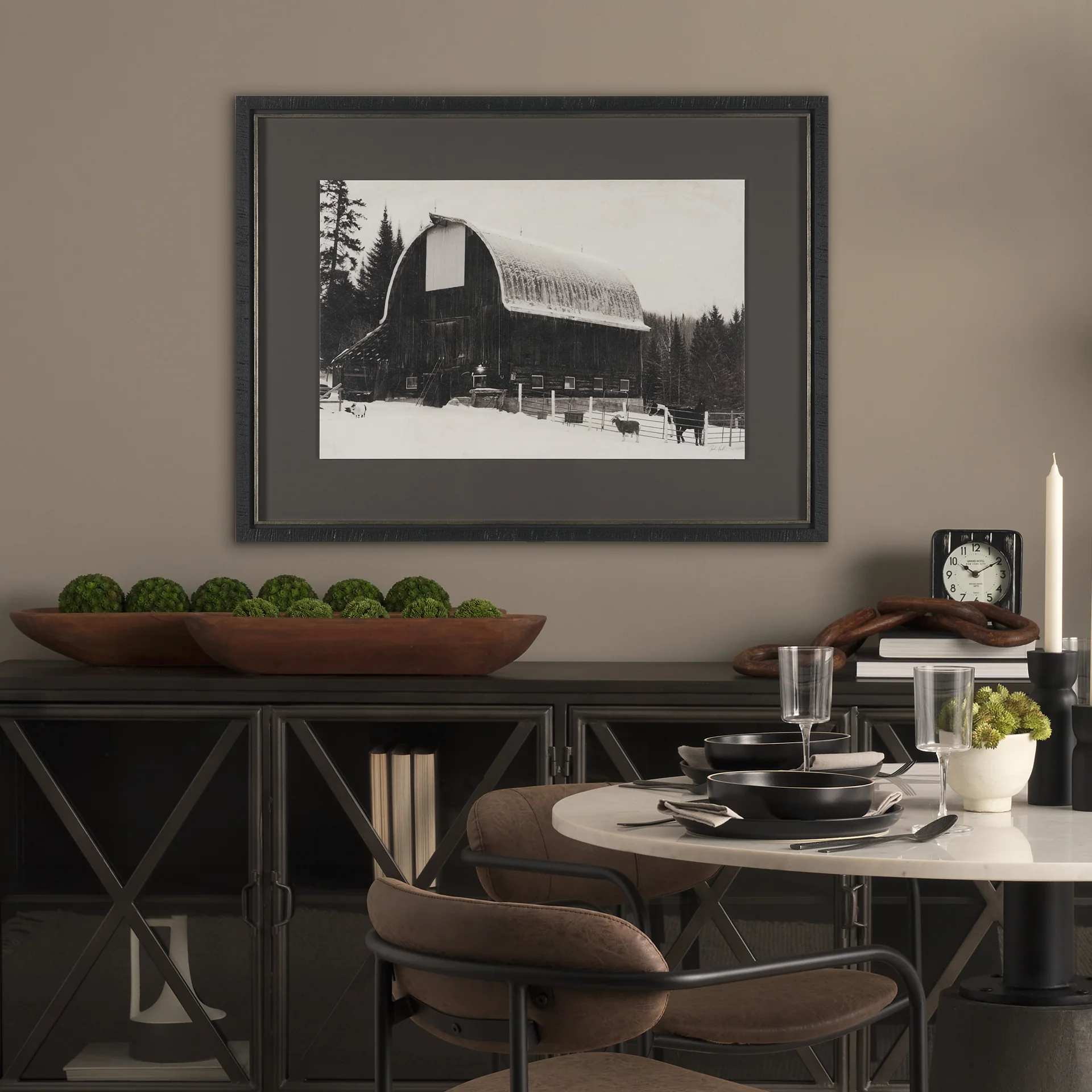 The Farm Textured Framed Art Print - Image 8