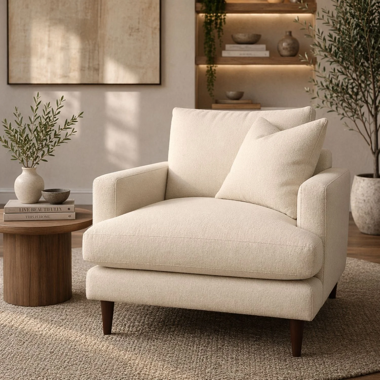Thessalyn Club Chair - Beach Alabaster - Image 2