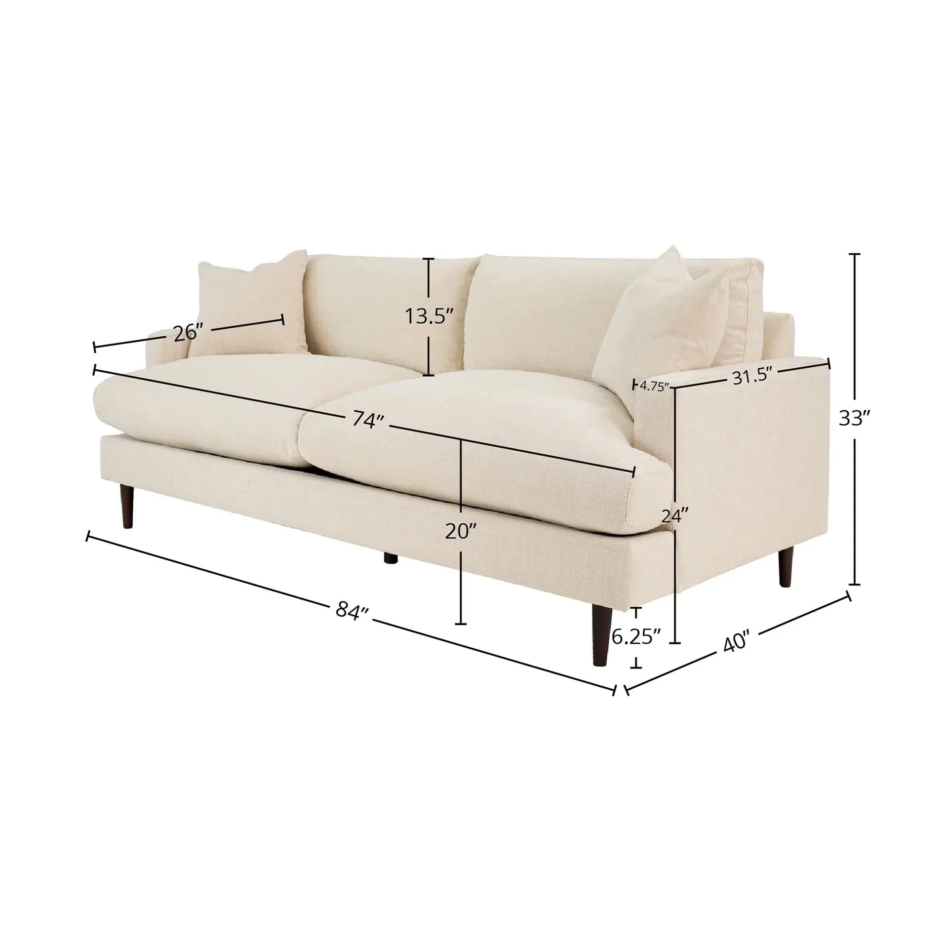 Thessalyn Sofa - Beach Alabaster - Image 4