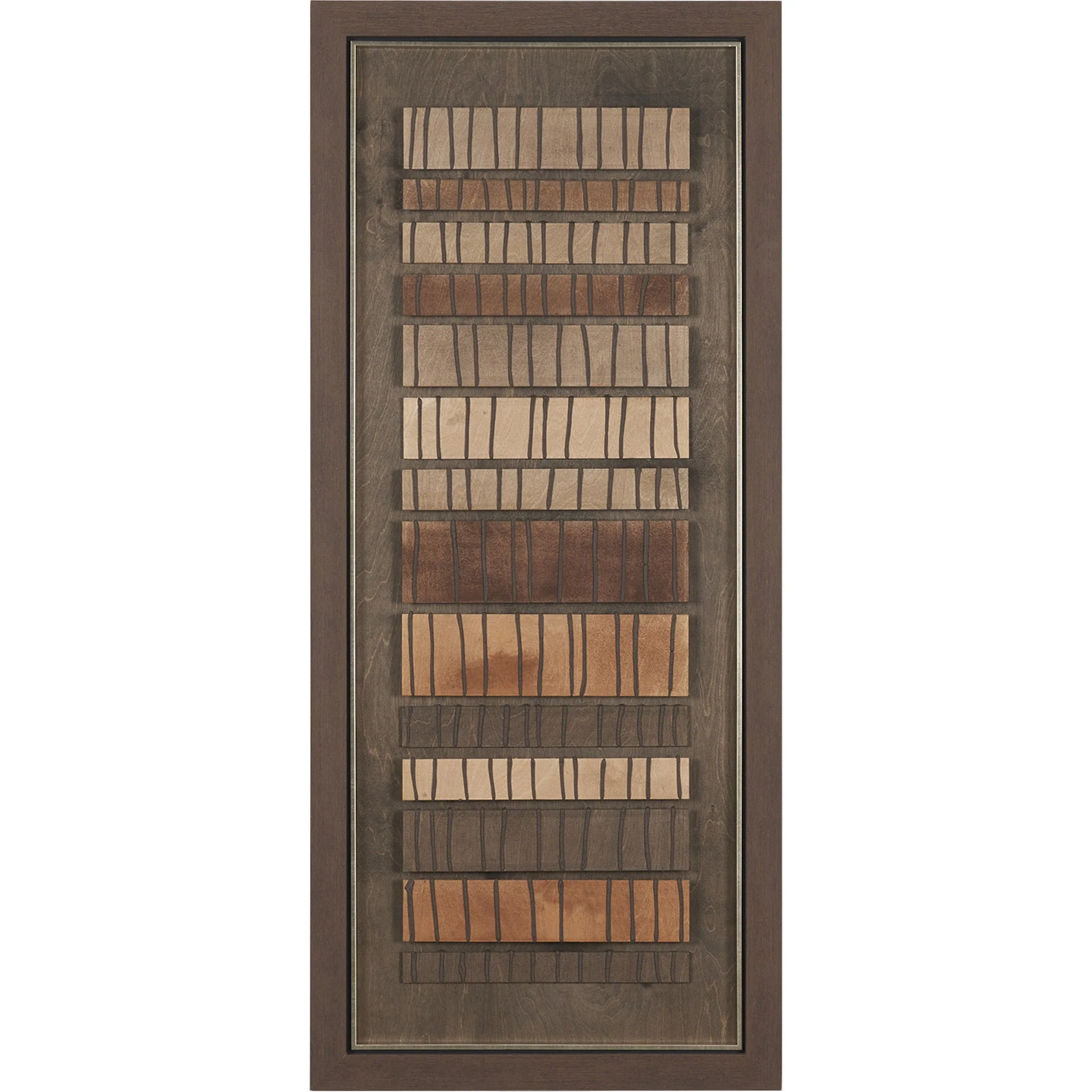 Timber Mosaic Handmade Original Framed Artwork Matted - Image 9
