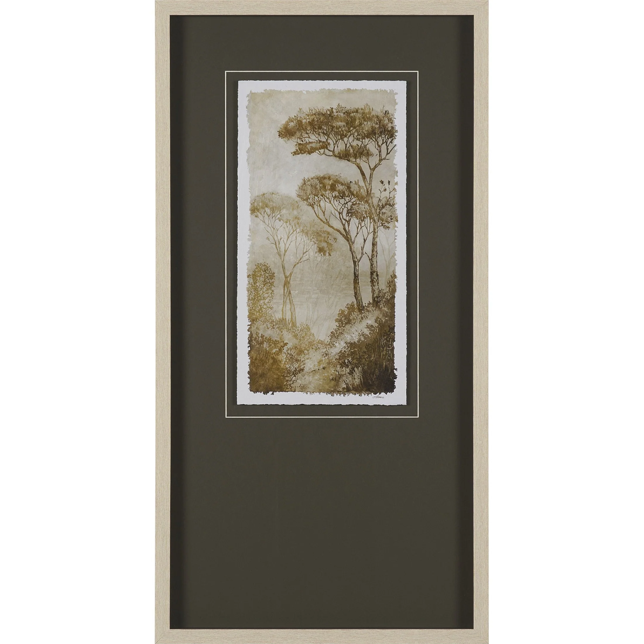 Timeless Vista Hand Embelished Textured Framed Artwork