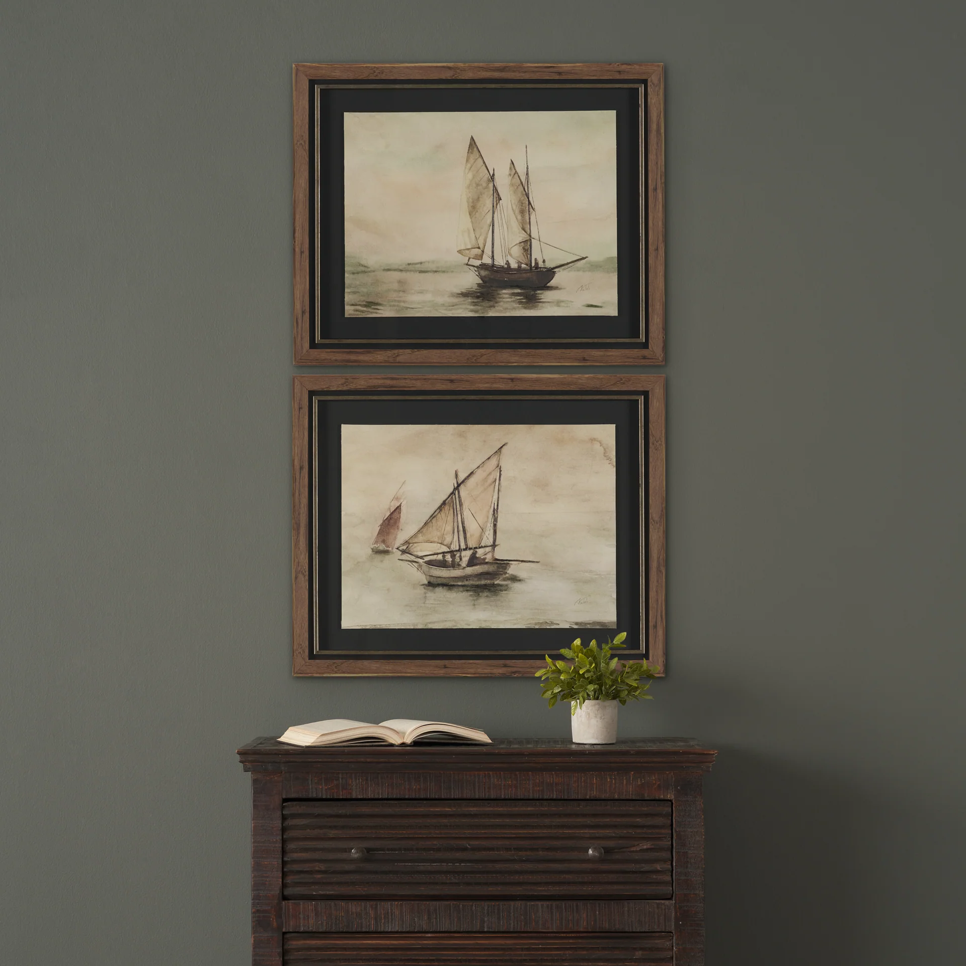 Timeless Voyage (Set of 2) Hand Embelished Framed Artwork - Image 8