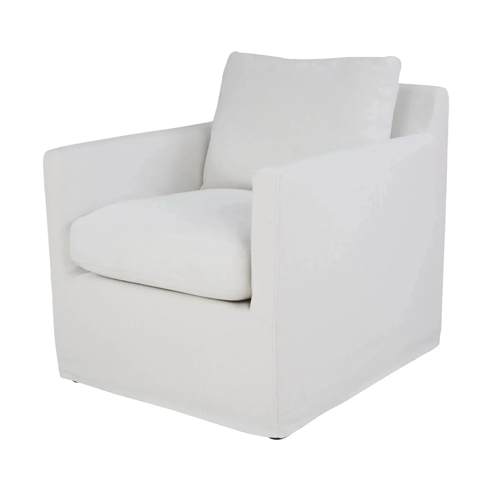 Torwyn Club Chair - White Linen - Image 3