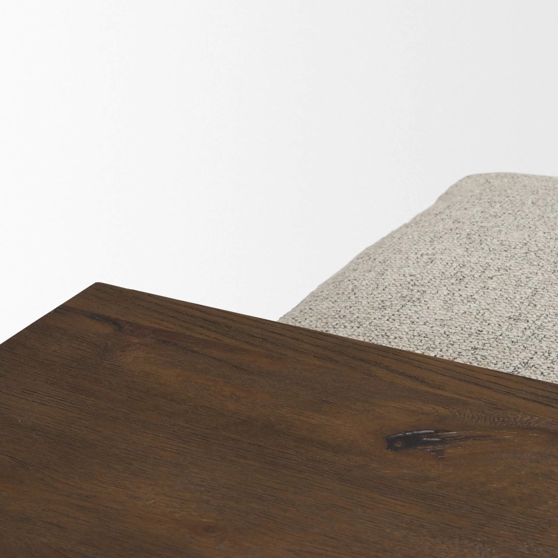 Trayden Gray Fabric w/ Brown Slider Top Coffee Table - Image 6