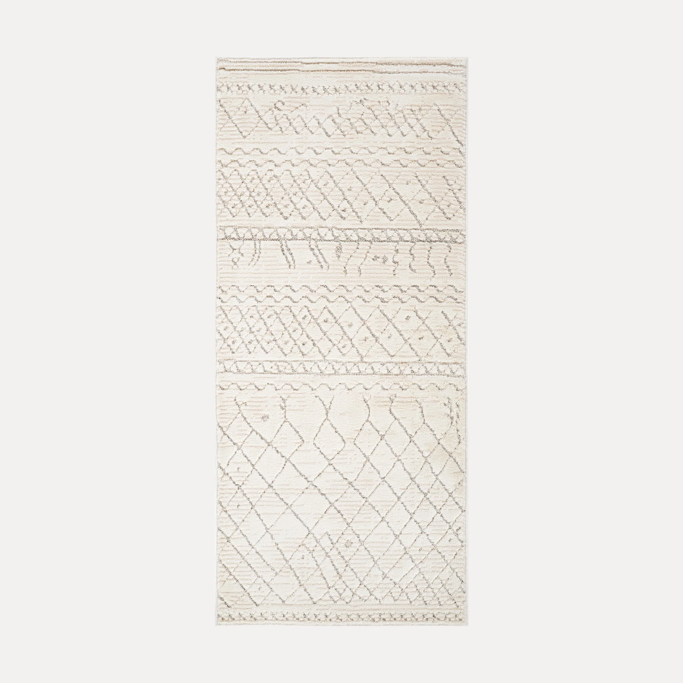 Tulum Beige Textured Moroccan Area Rug - Image 10