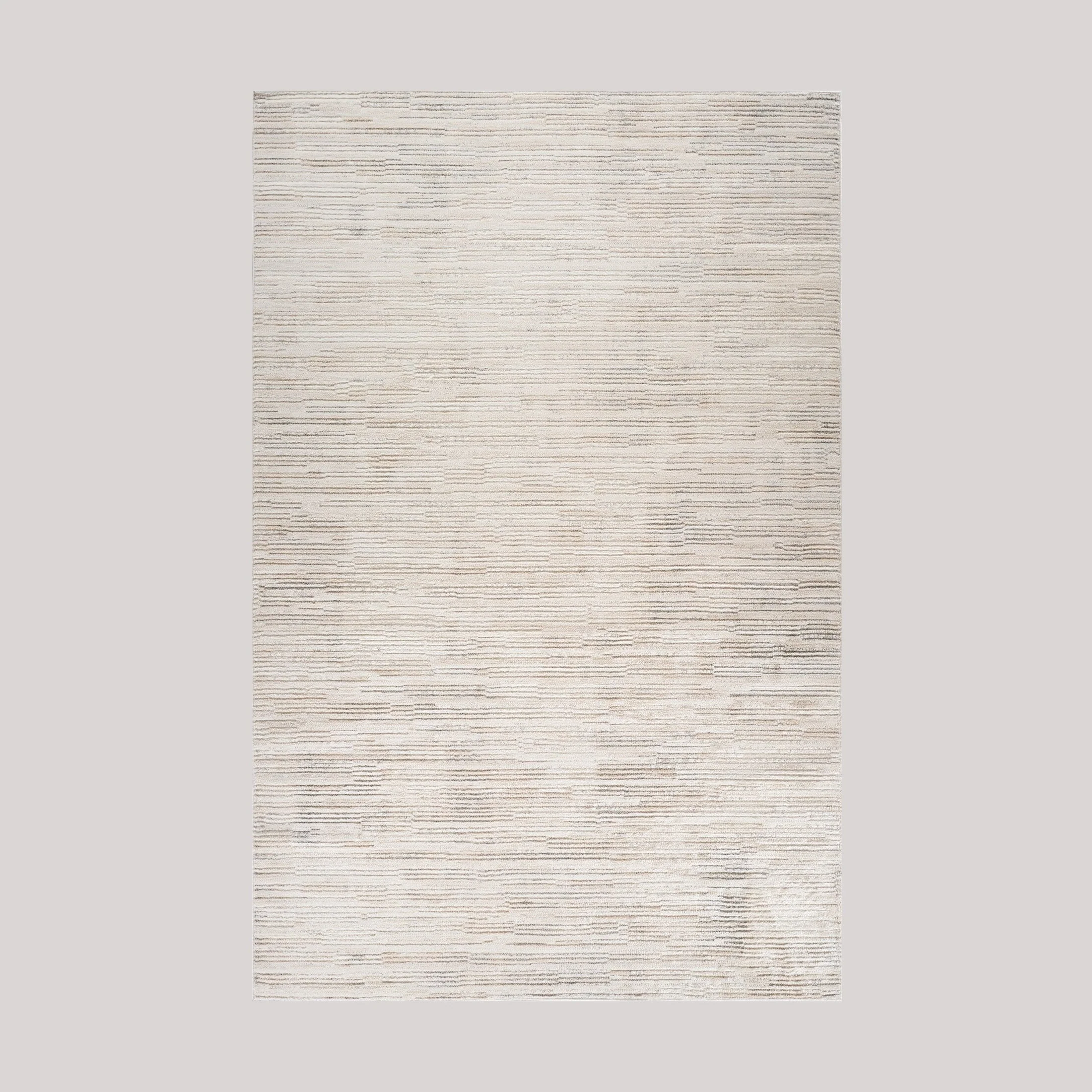 Tulum Beige Minimalist Chevron Area Rug - Image 11