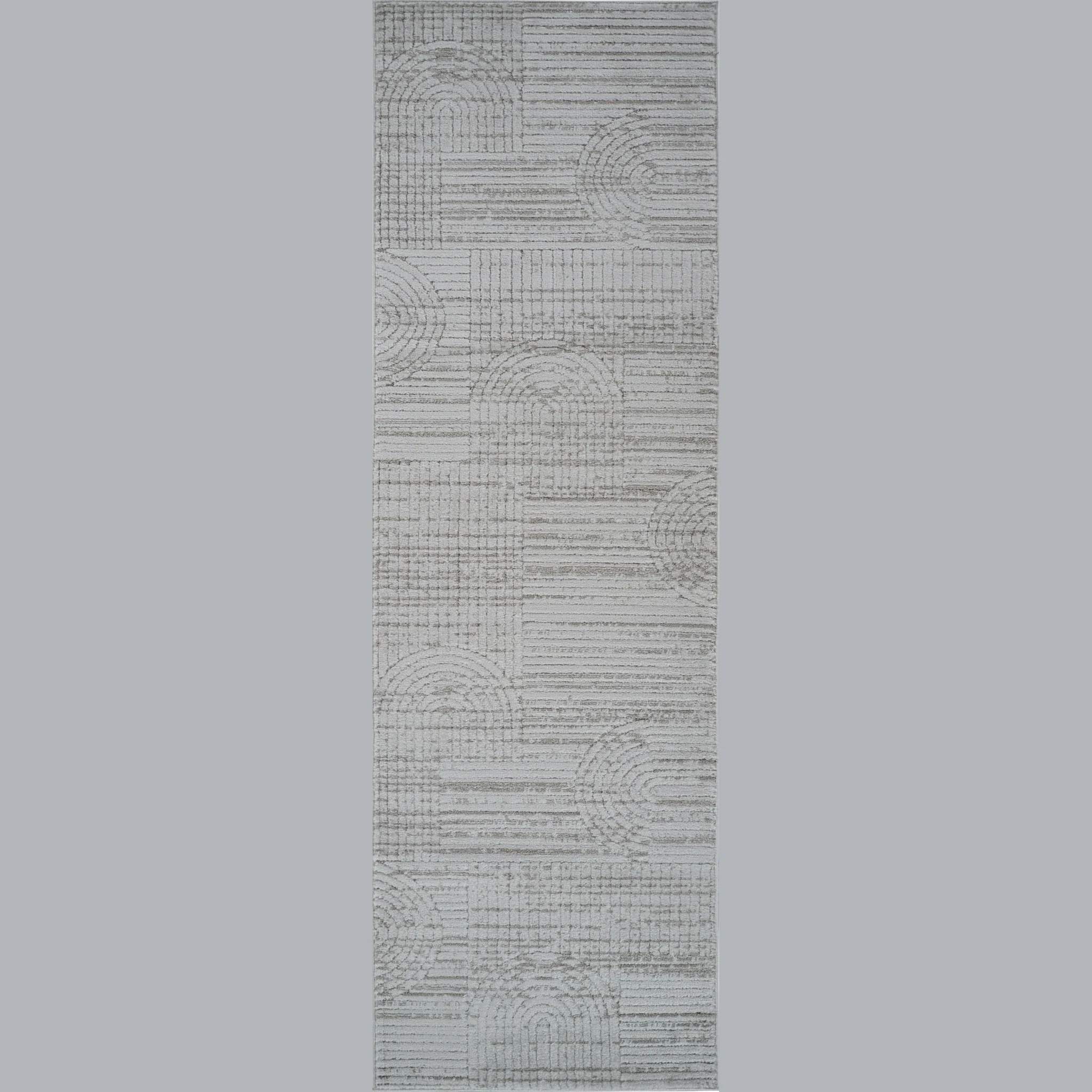 Tulum Grey Geometric Pattern Area Rug - Image 10