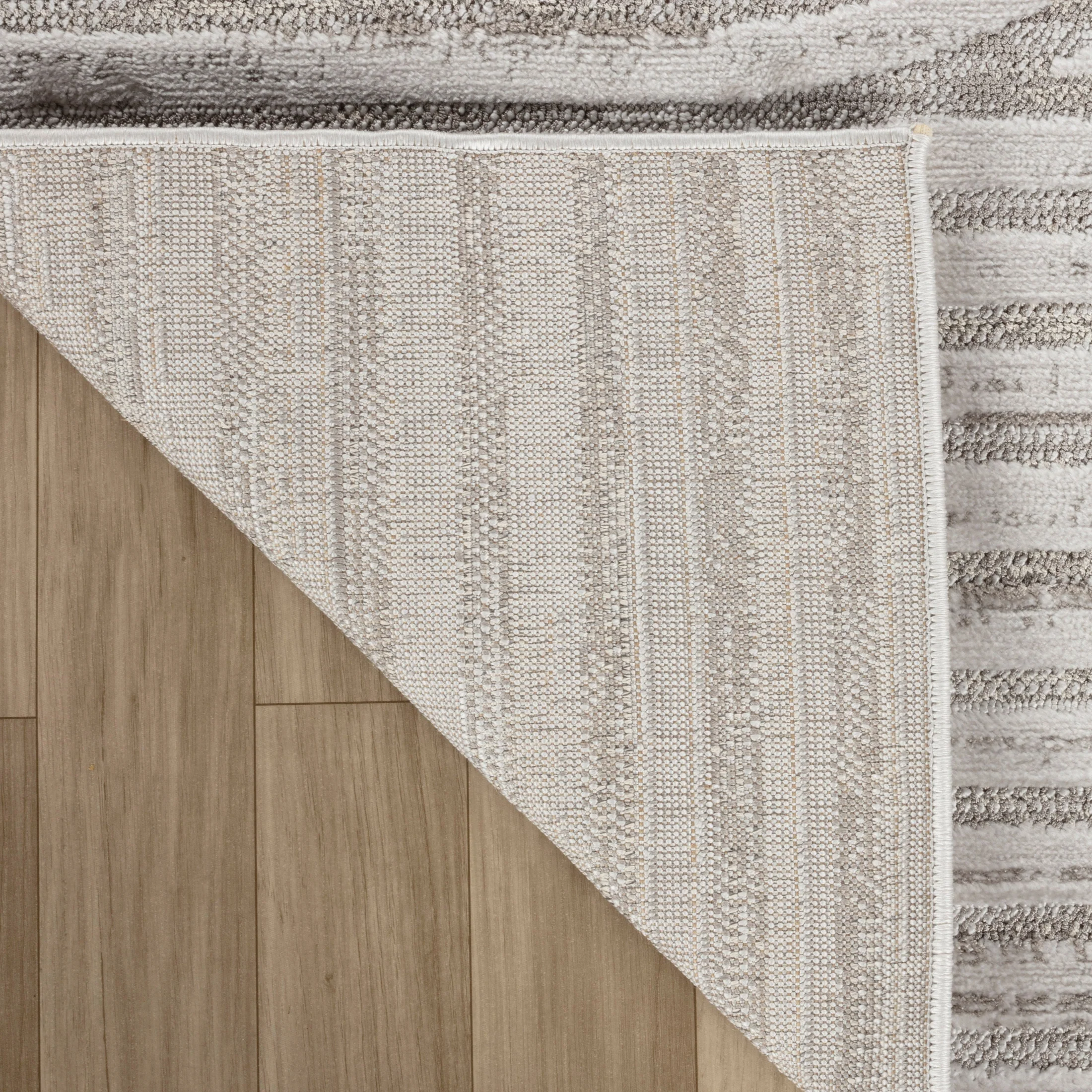 Tulum Grey Geometric Pattern Area Rug - Image 6