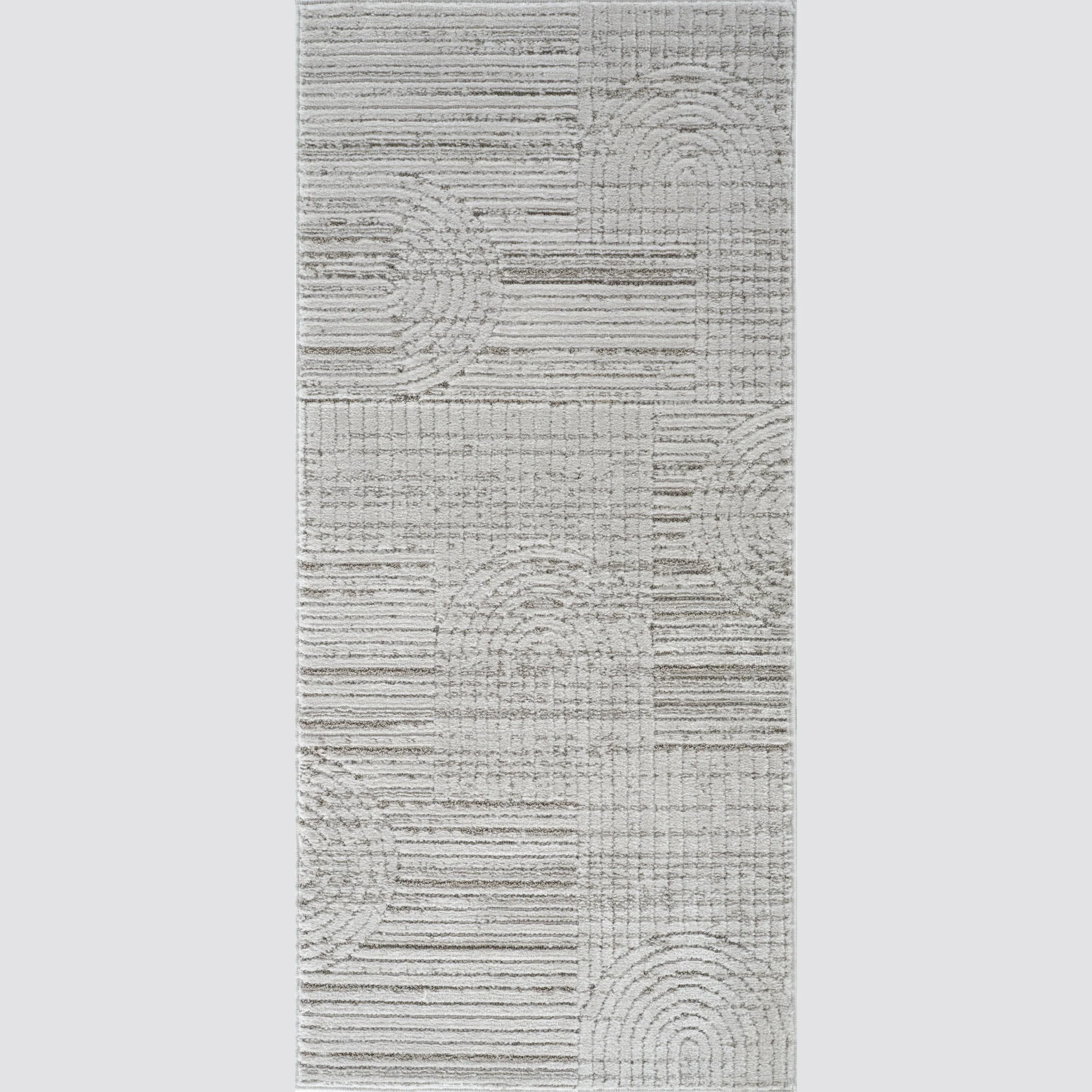 Tulum Grey Geometric Pattern Area Rug - Image 9