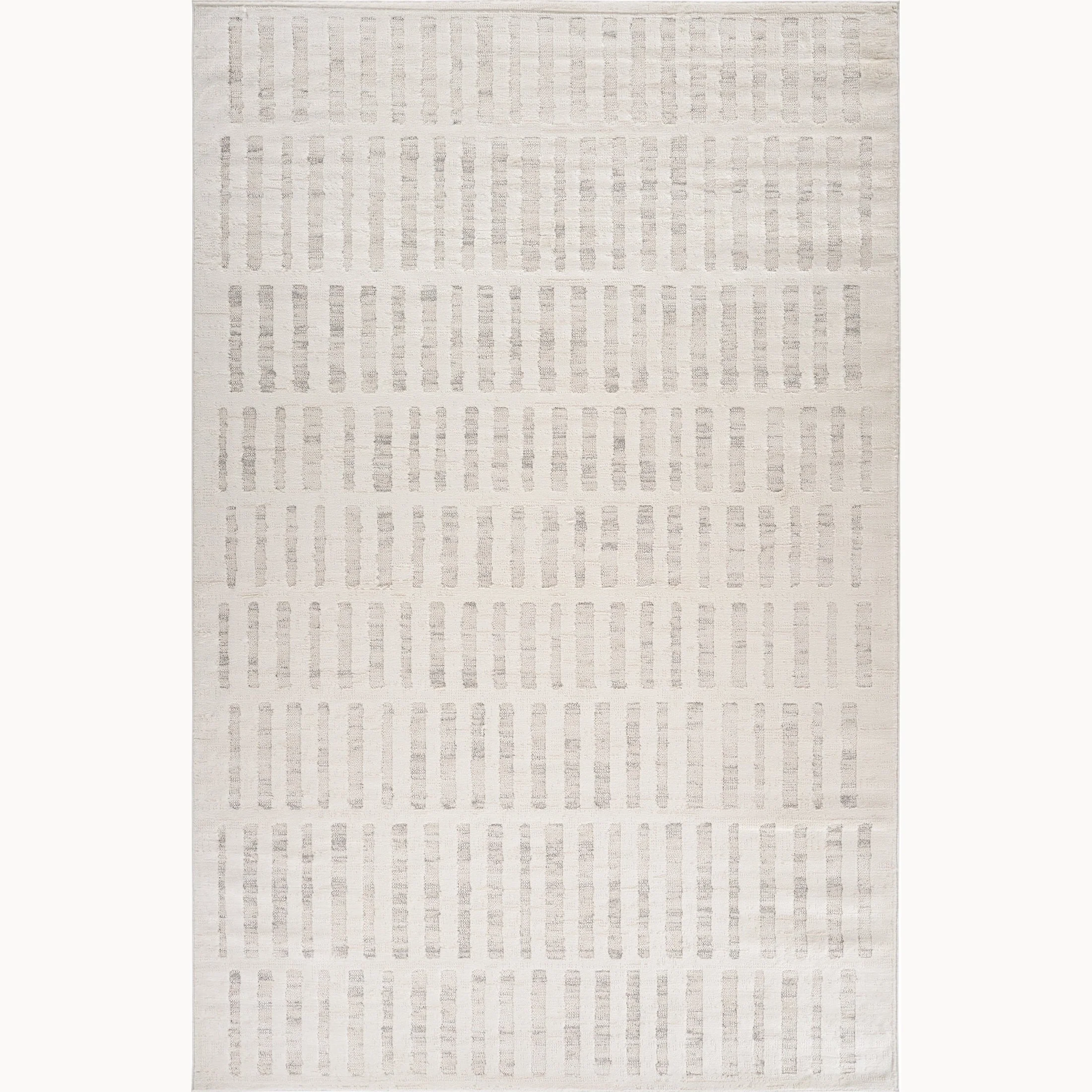 Tulum Beige Linear Modern Area Rug