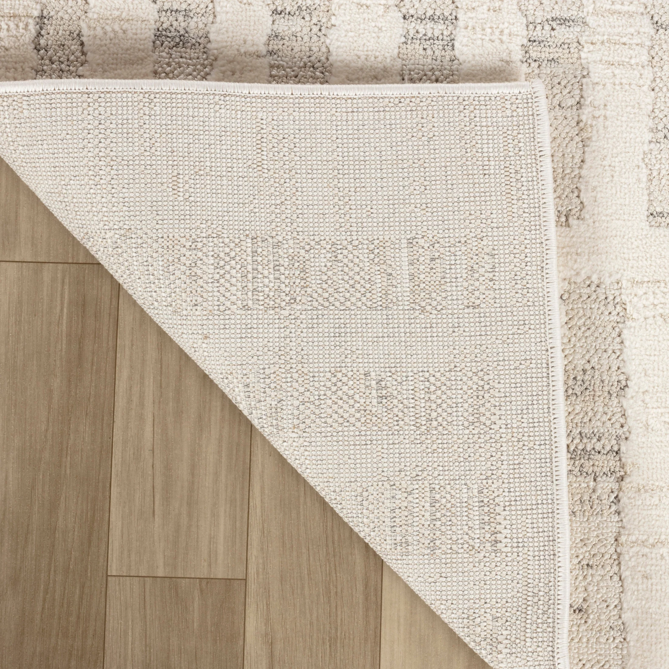 Tulum Beige Linear Modern Area Rug - Image 5