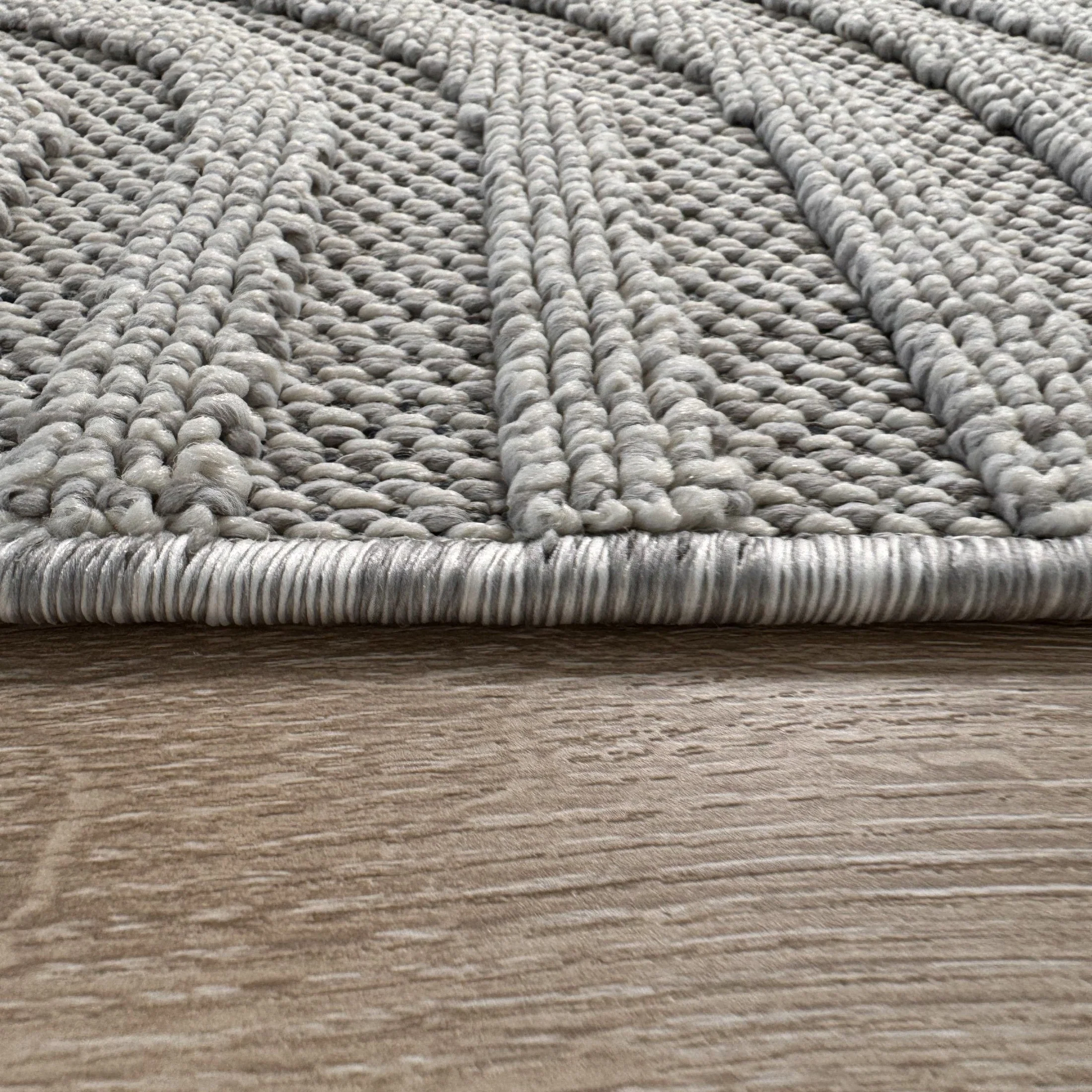 Utopia Grey Modern Wavy Lines Area Rug - Image 8