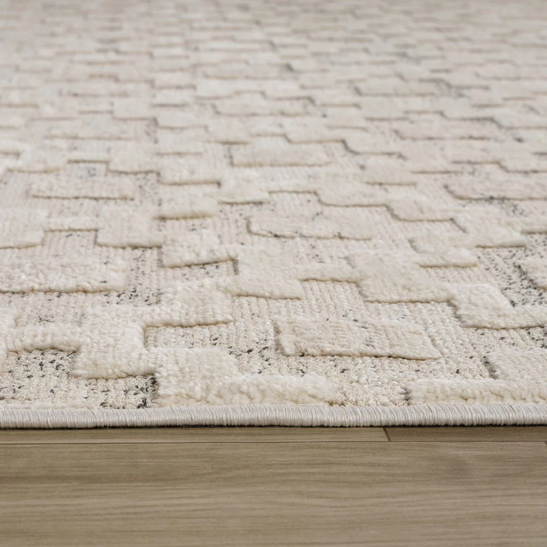 Tulum Beige Abstract Lines Area Rug - Image 6