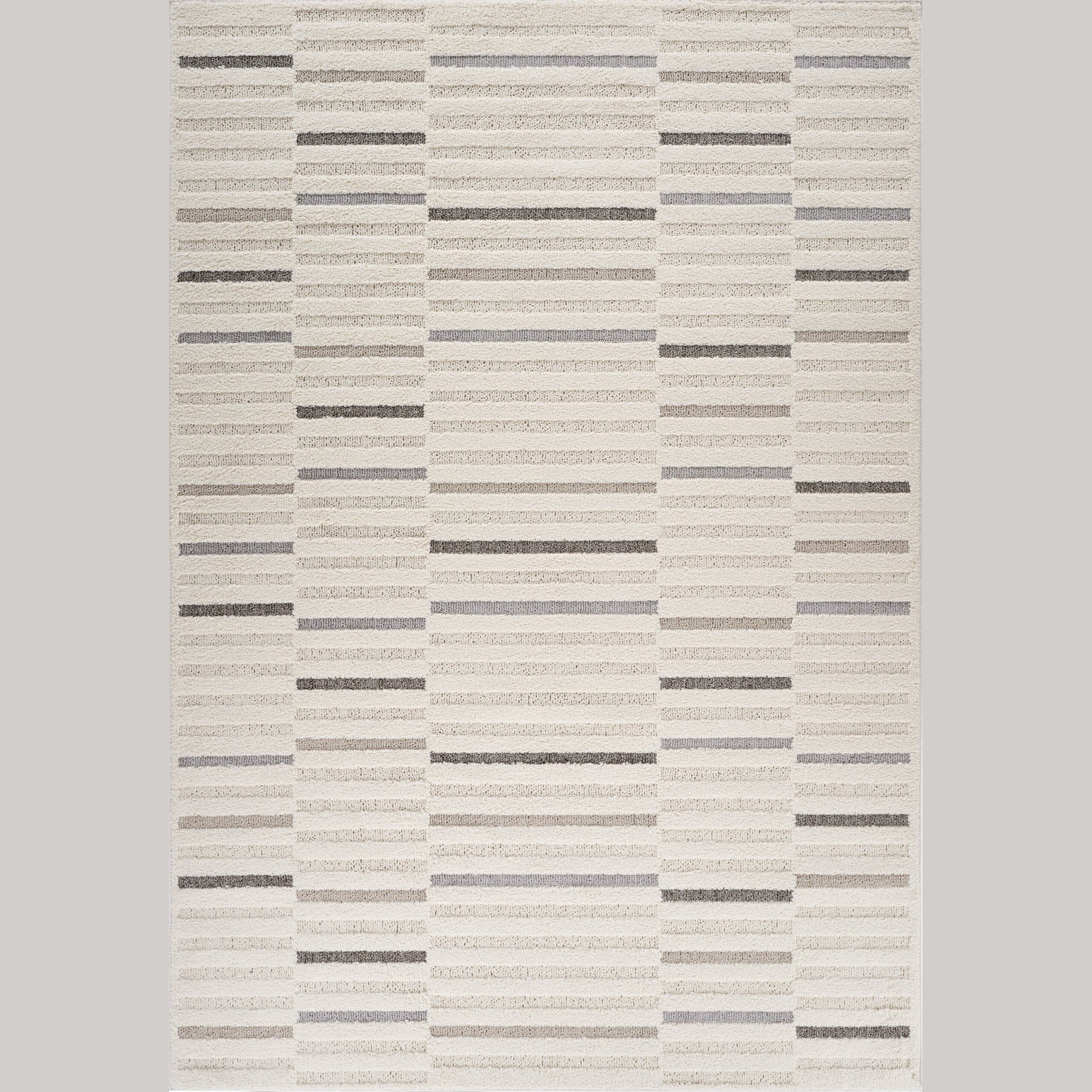 Valencia White Subtle Damask Area Rug