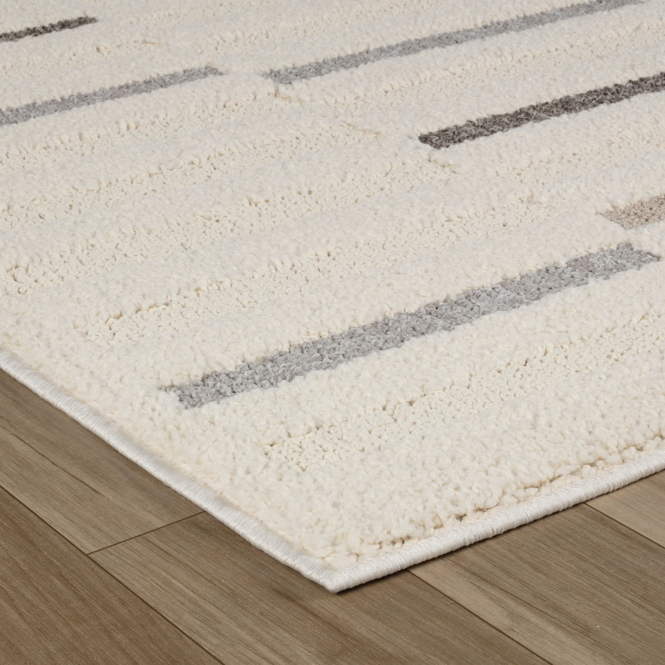 Valencia White Subtle Damask Area Rug - Image 5
