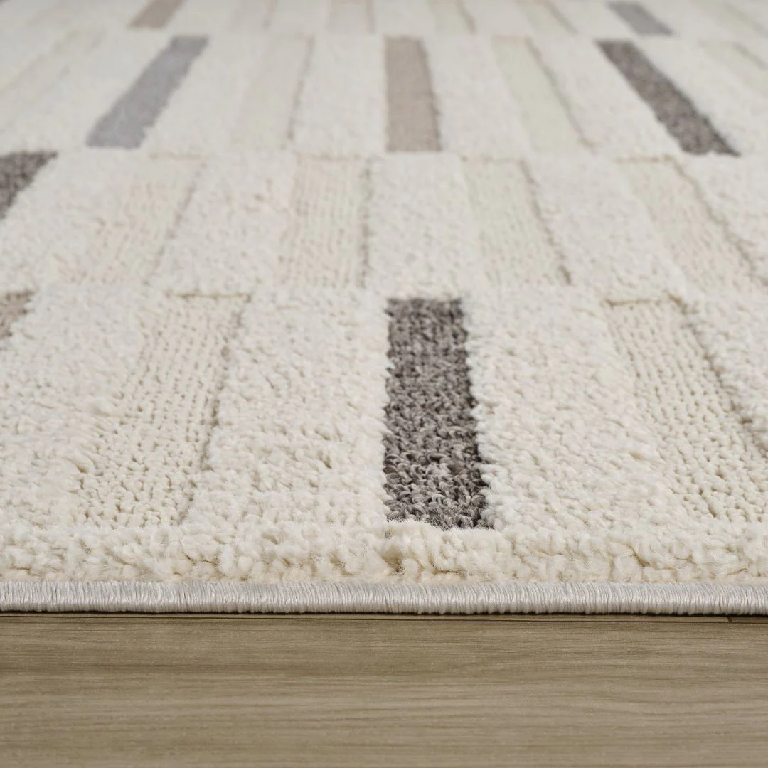 Valencia White Subtle Damask Area Rug - Image 6