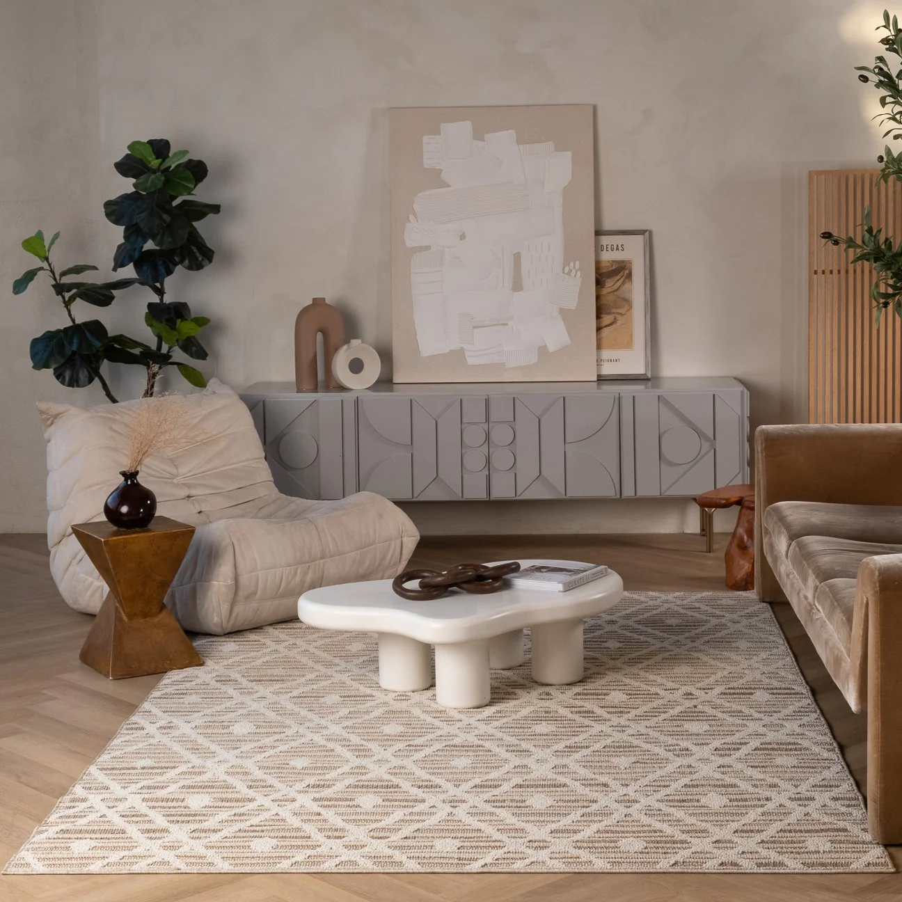 Utopia Brown Vintage Medallion Area Rug - Image 2