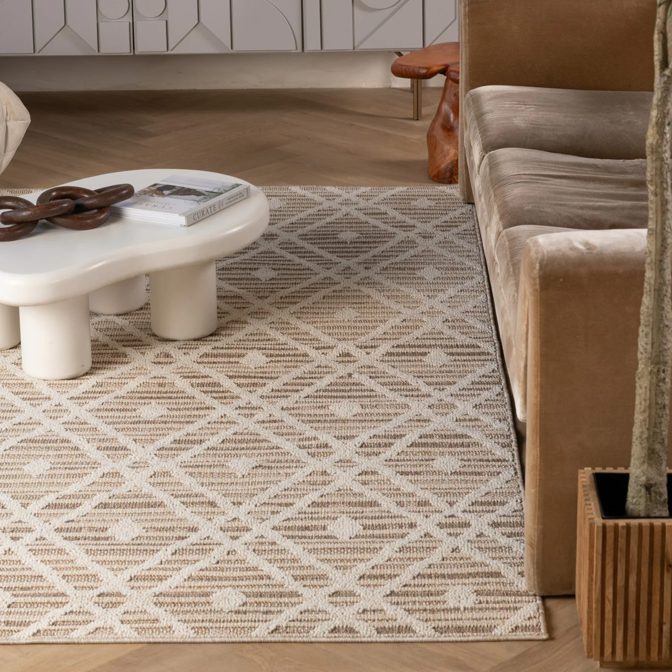 Utopia Brown Vintage Medallion Area Rug - Image 3