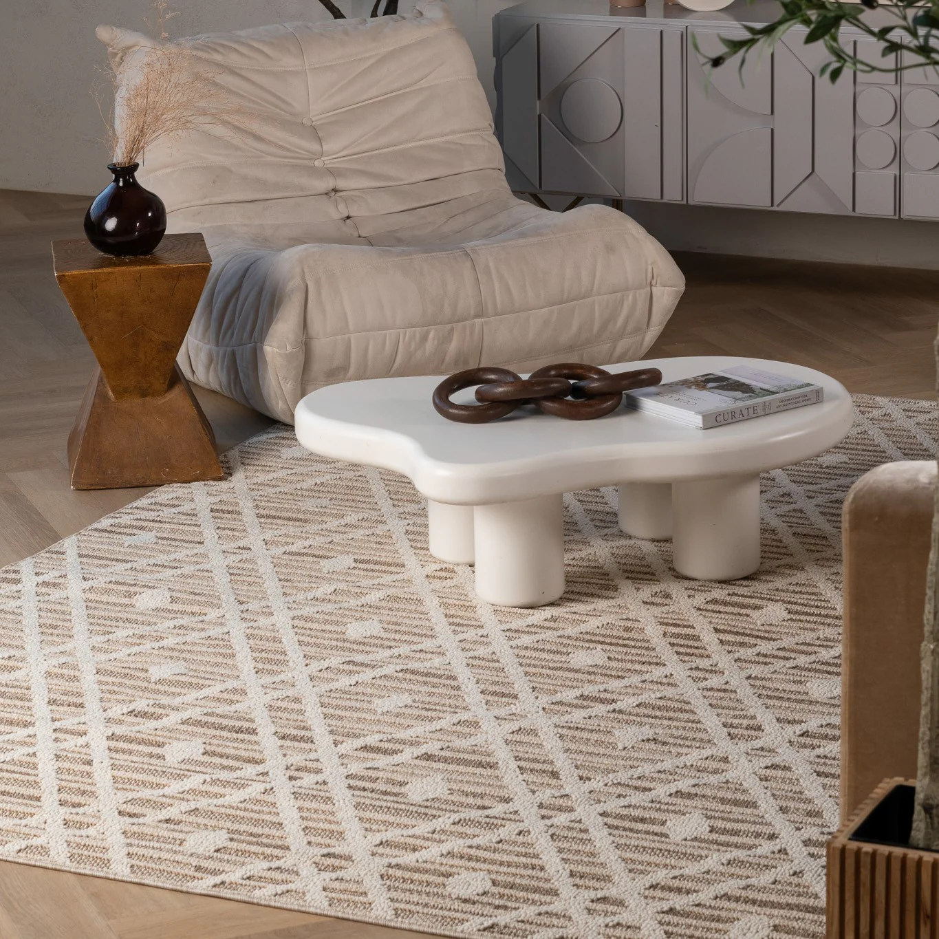 Utopia Brown Vintage Medallion Area Rug - Image 4
