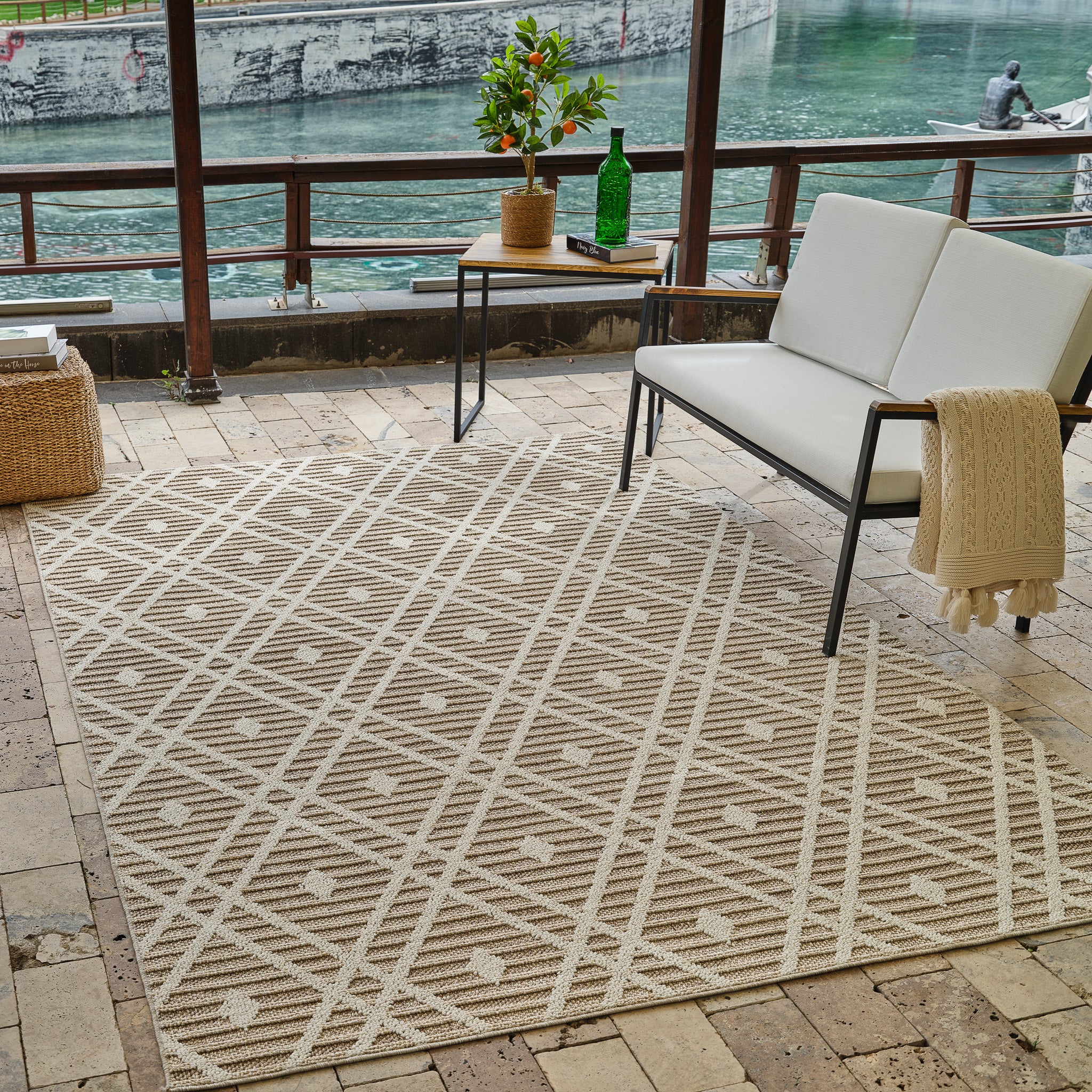 Utopia Brown Vintage Medallion Area Rug - Image 7