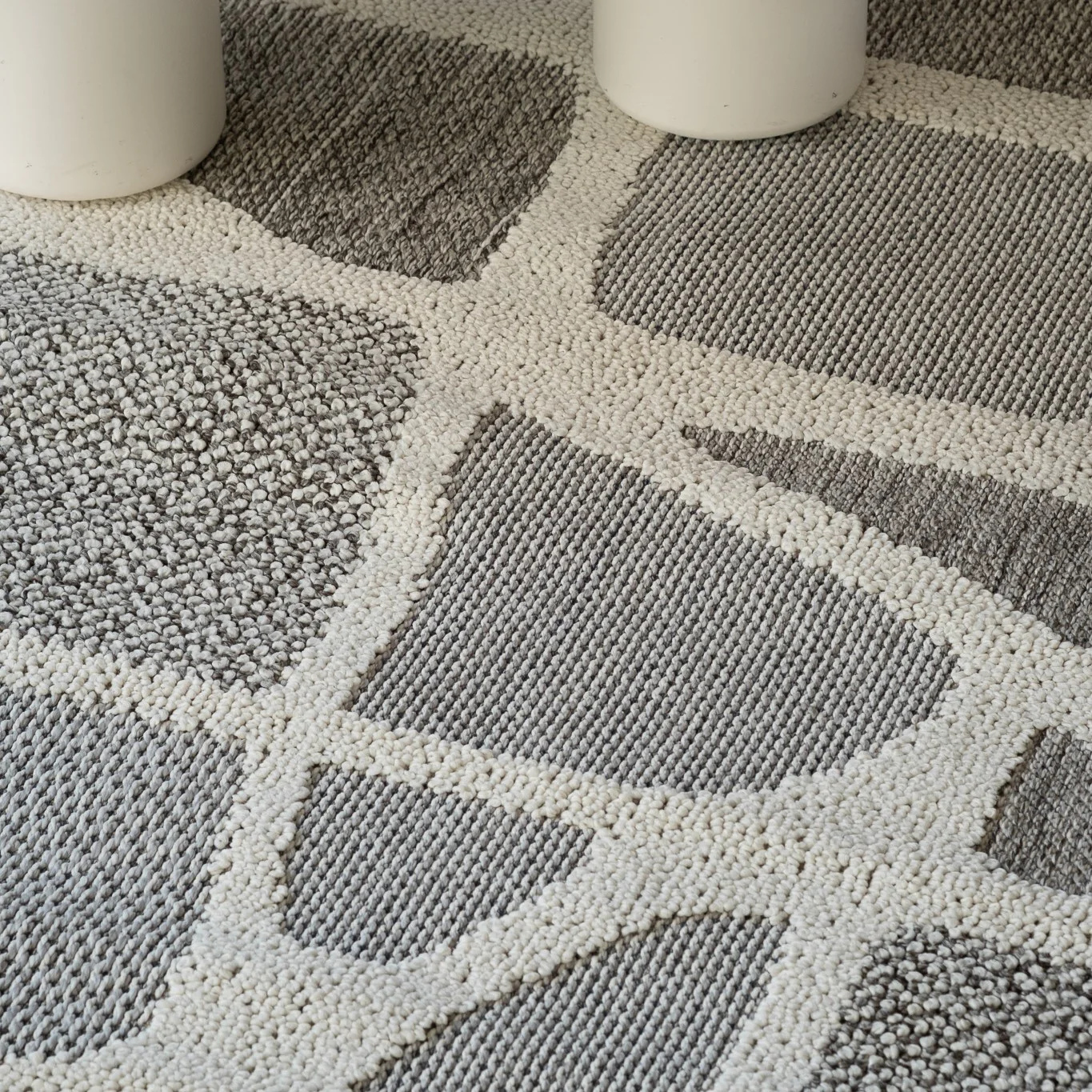 Utopia Grey Abstract Marble Area Rug - Image 5