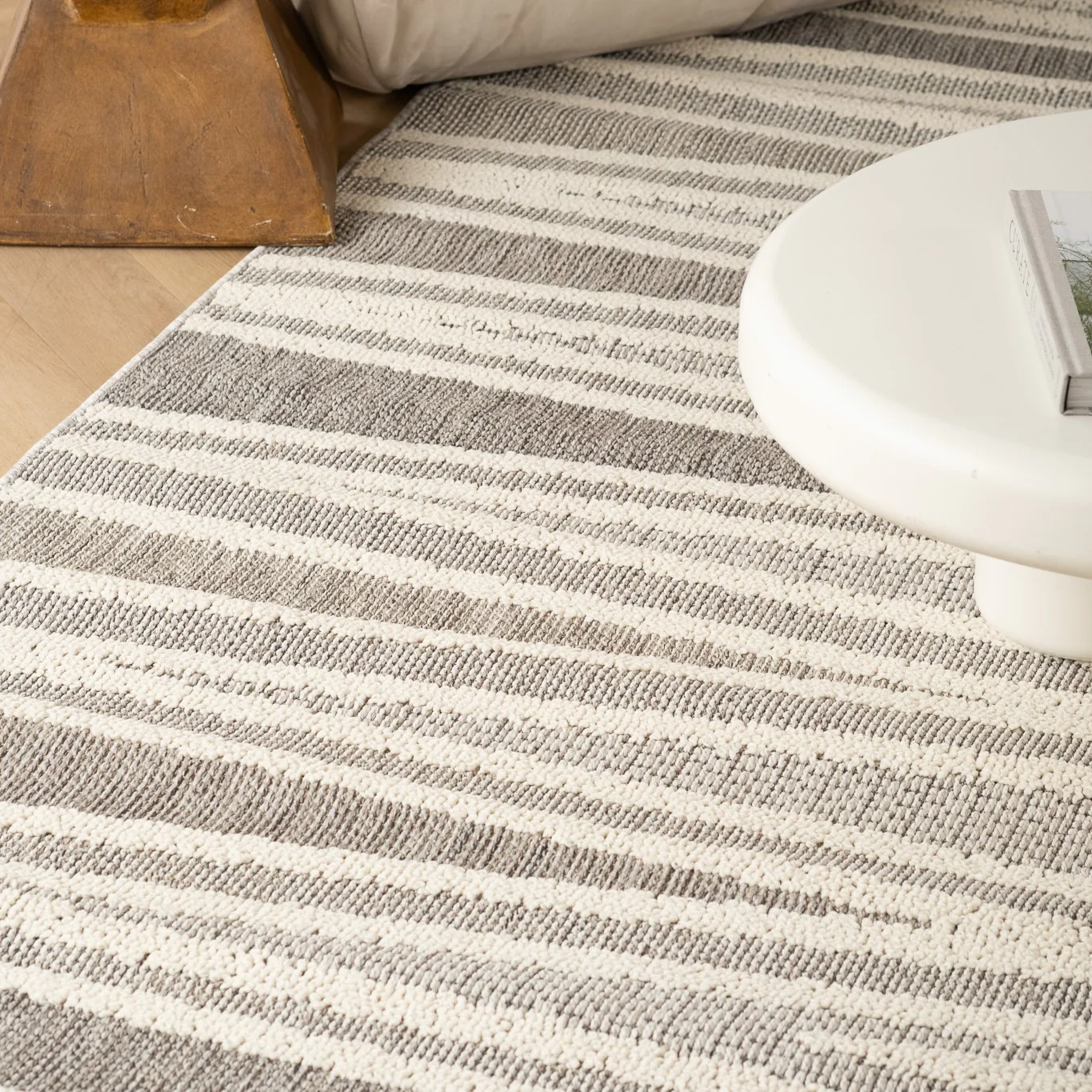 Utopia Grey Distressed Geometric Area Rug - Image 6