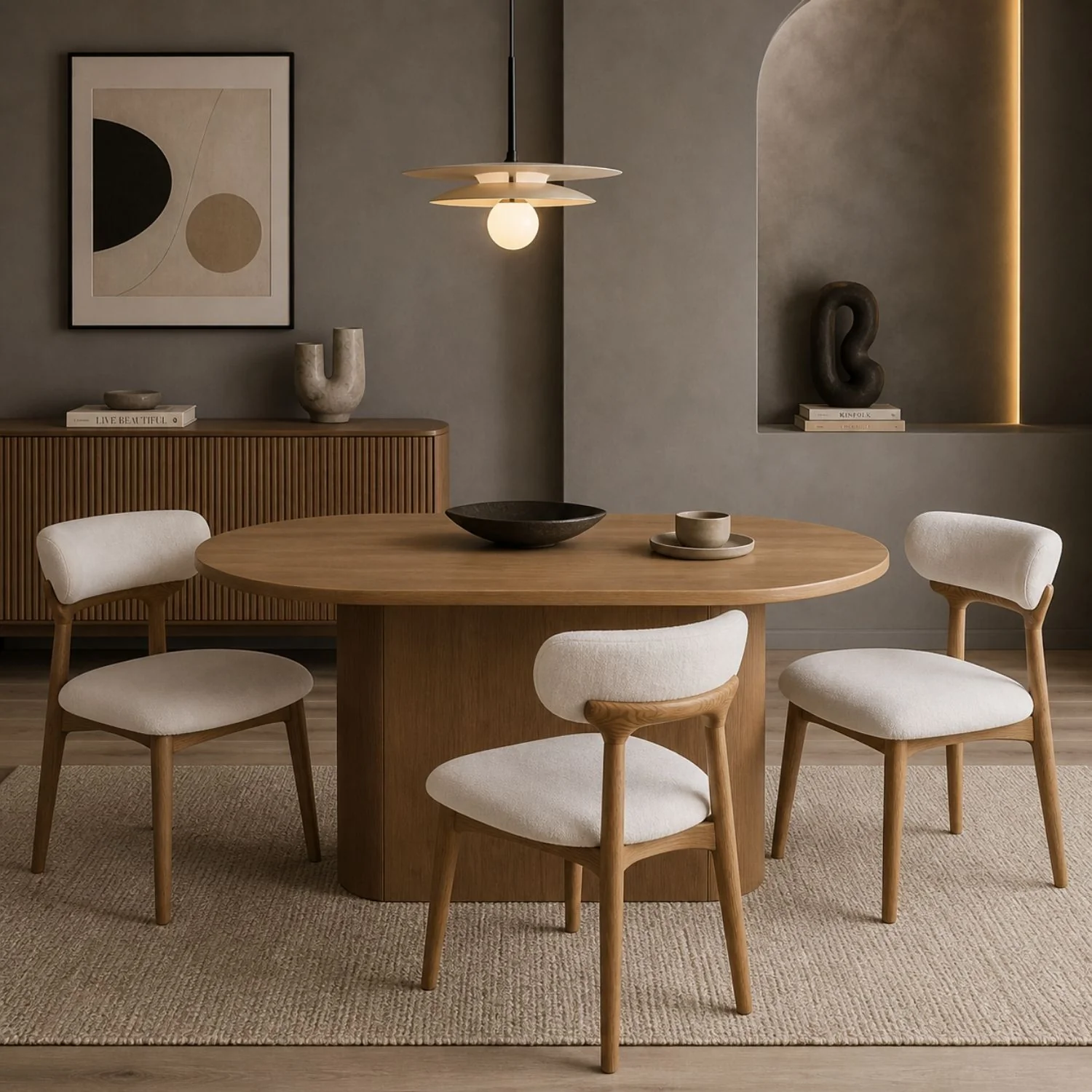 Vale Solid Oak Wood dining chair - Image 2