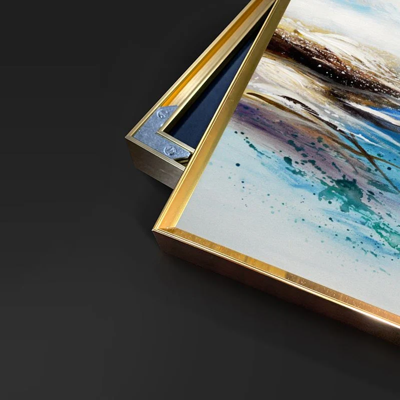 Valley Set of 4 Alloy Matt - Golden Frame Wall Art - Image 14