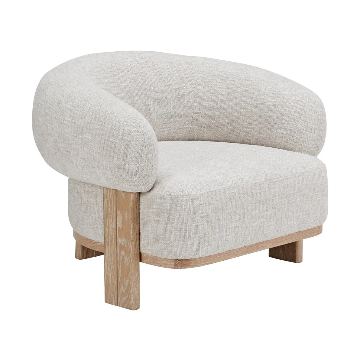 Veda Accent Chair – Solid Wood Frame - Image 3