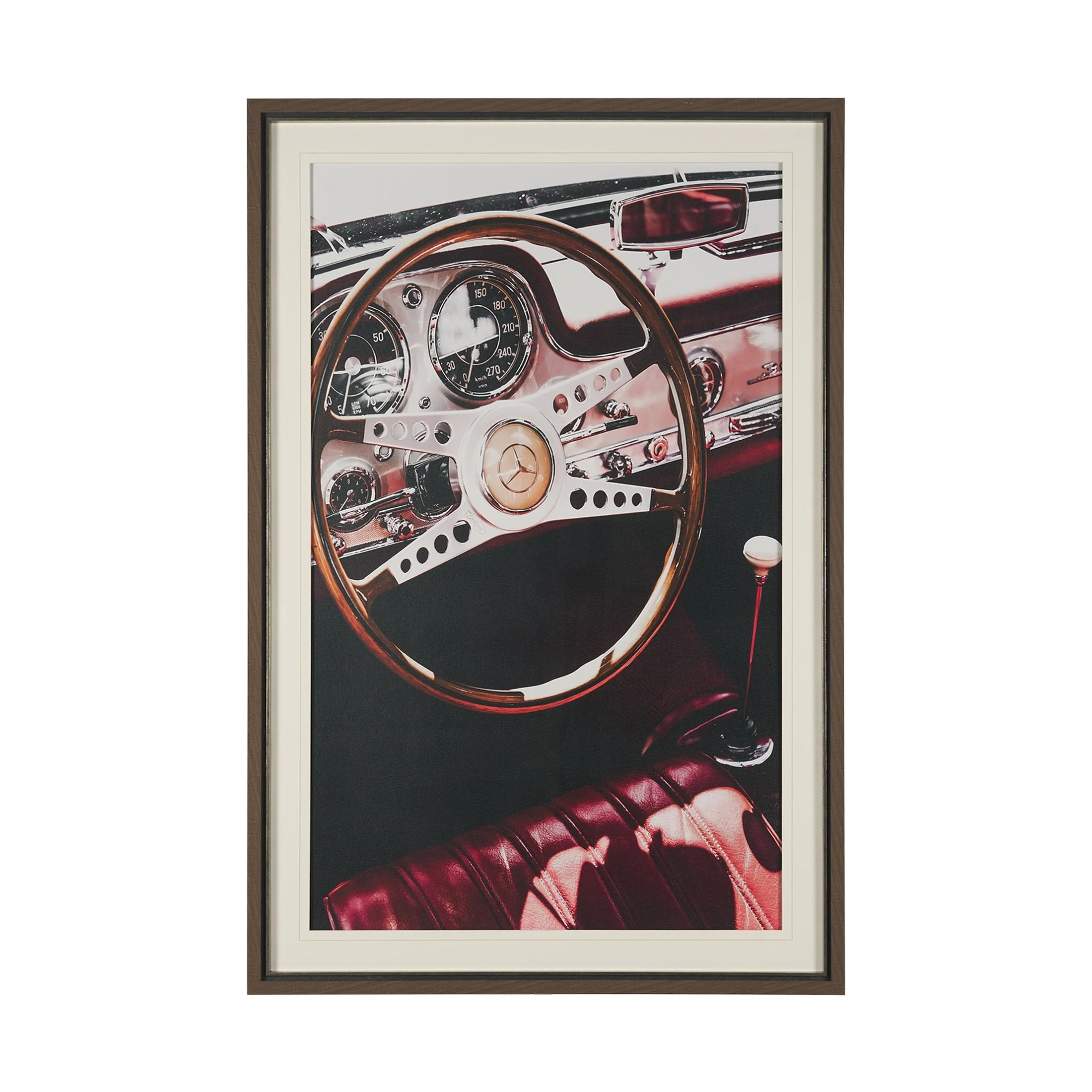 Vintage Car by Magda Izzard Textured Framed Art Print