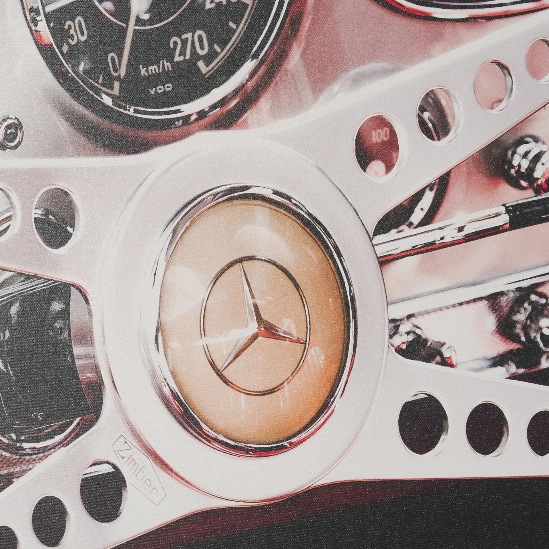 Vintage Car by Magda Izzard Textured Framed Art Print - Image 7