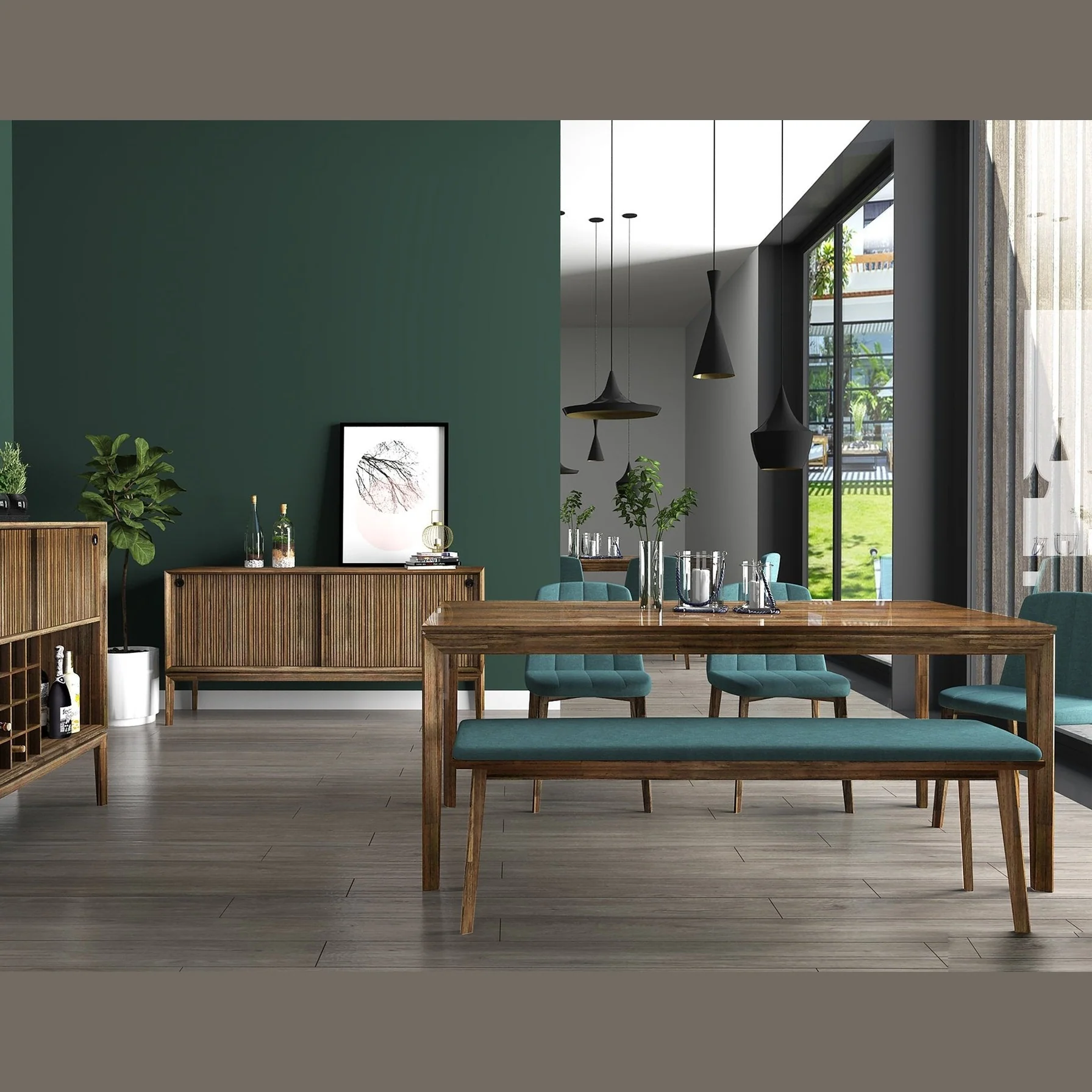 West Sideboard 2 Sliding Doors - Image 2