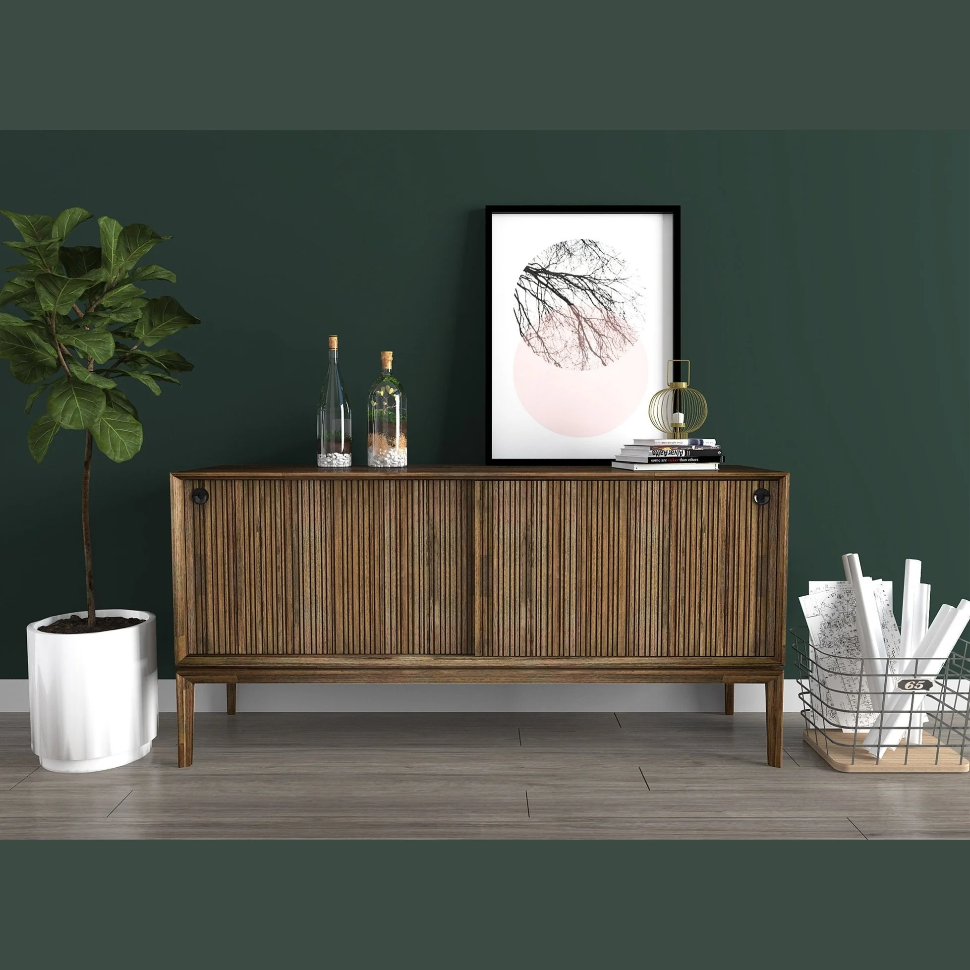 West Sideboard 2 Sliding Doors - Image 3