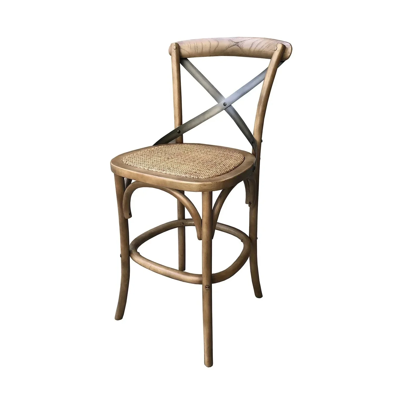 Wynric Back Fixed Counter Stool - Sundried - Image 2