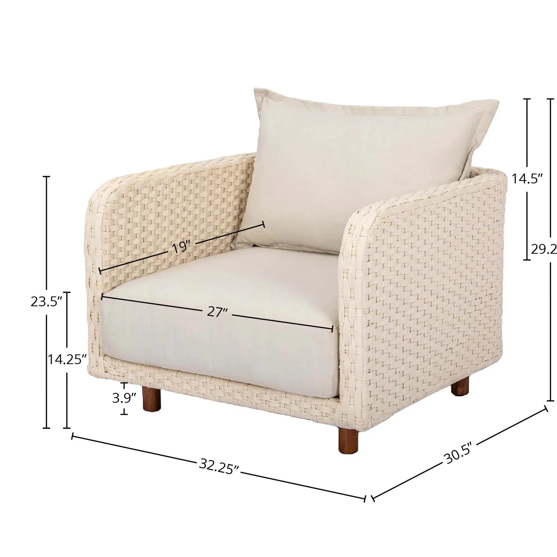 Yalara Outdoor Club Chair - Image 3