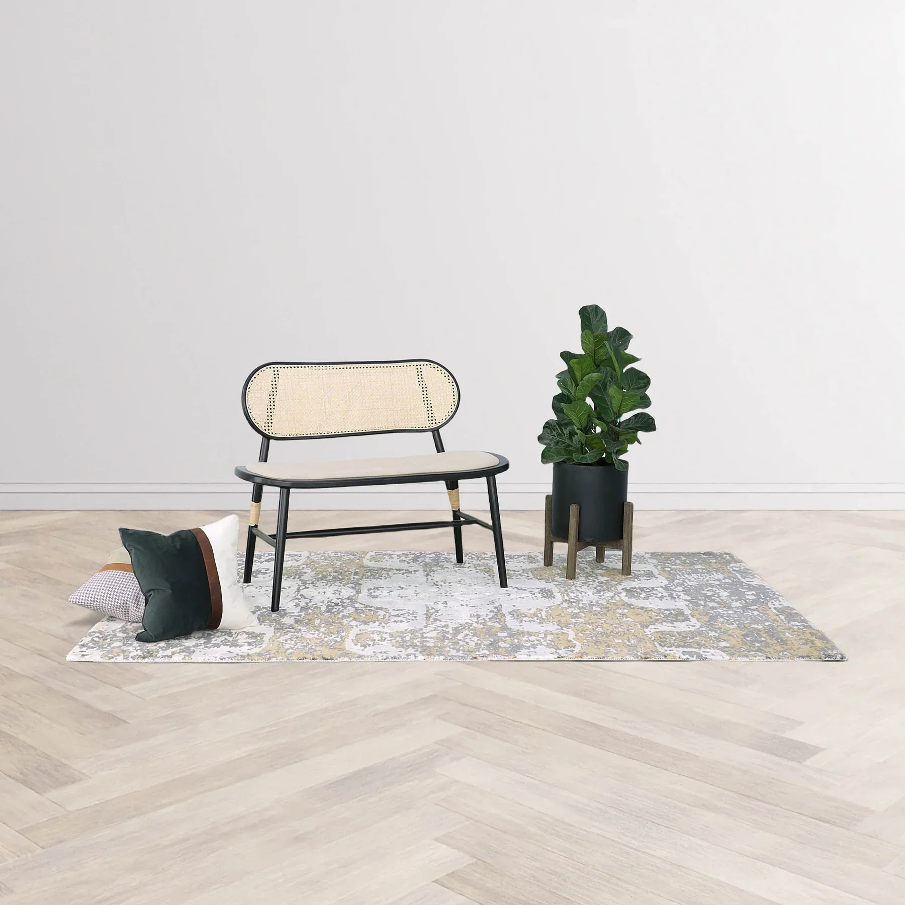 Yarven Small Bench - Black - Image 10