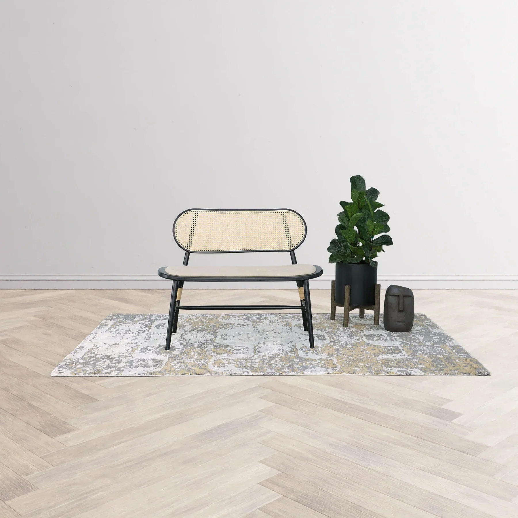 Yarven Small Bench - Black - Image 11