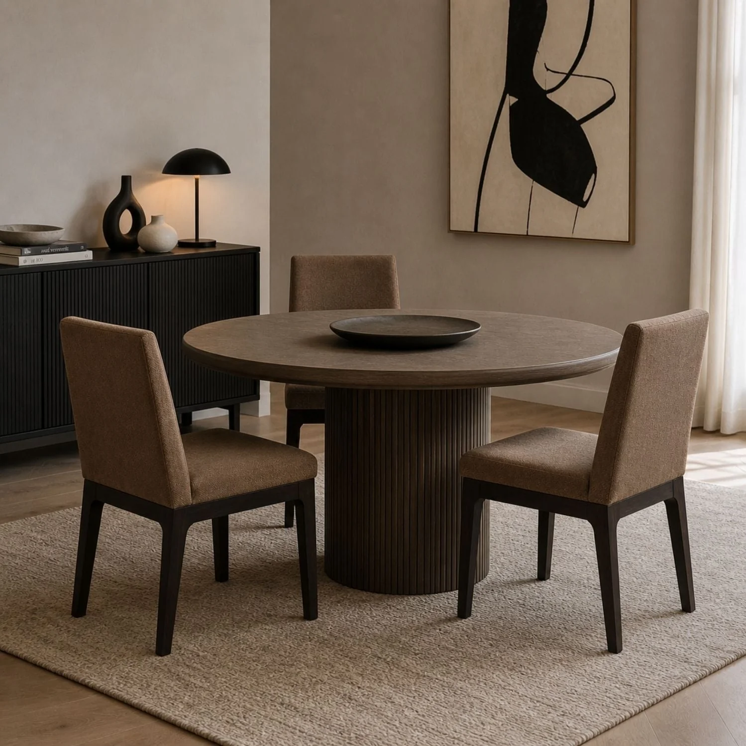 Zamba Chenille Upholstered Dining Chair – Pineapple & Jaguar - Image 2