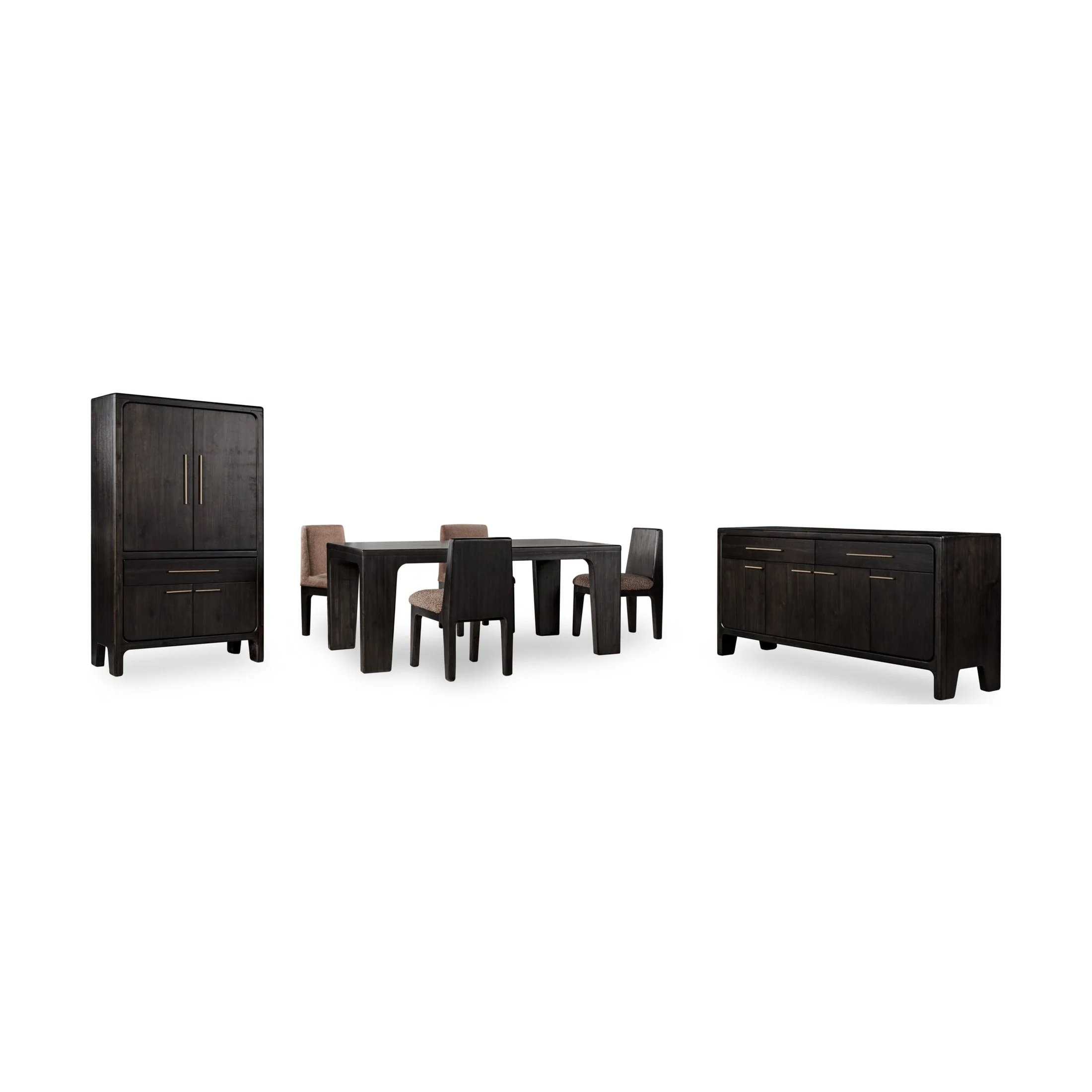 Zamba Rectangular Acacia Wood Dining Table – Jaguar Finish - Image 10