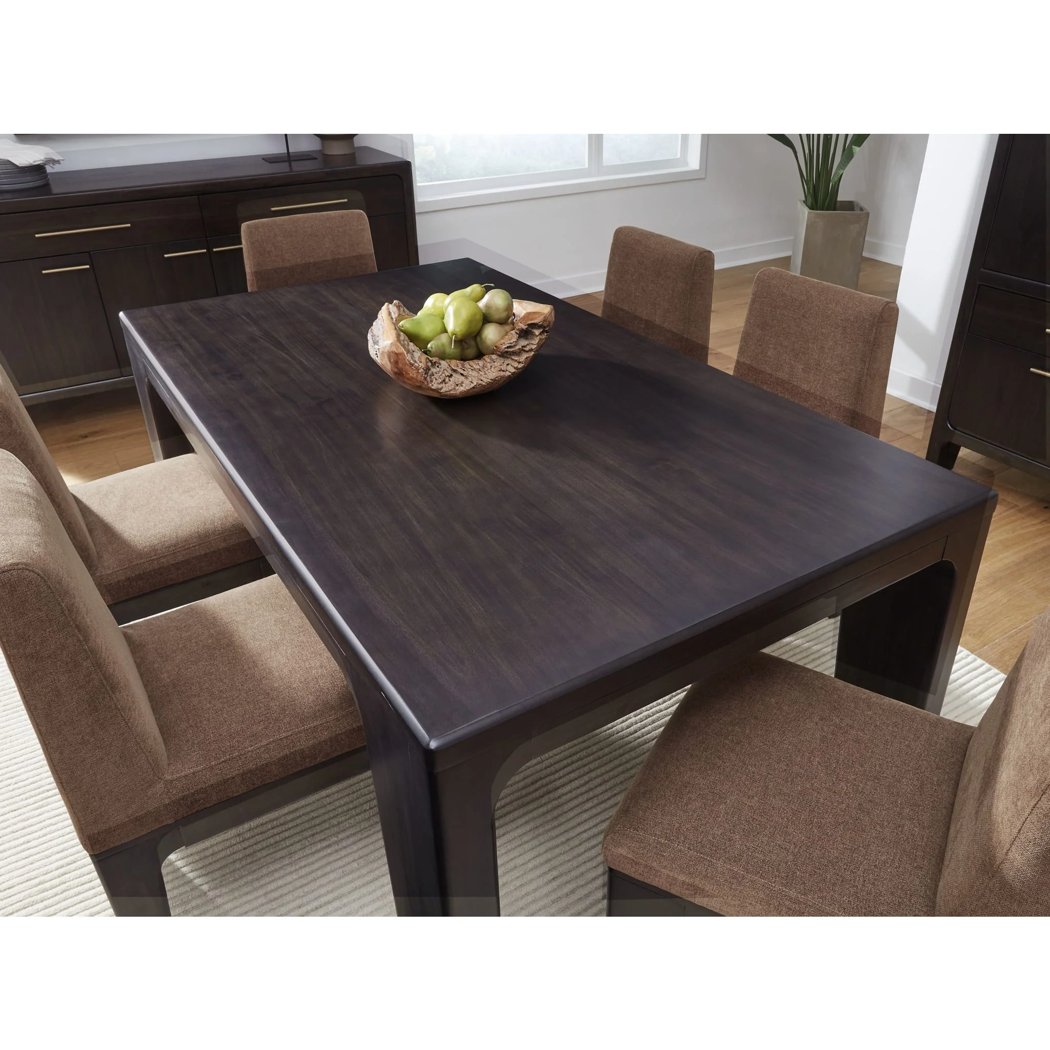 Zamba Rectangular Acacia Wood Dining Table – Jaguar Finish - Image 8