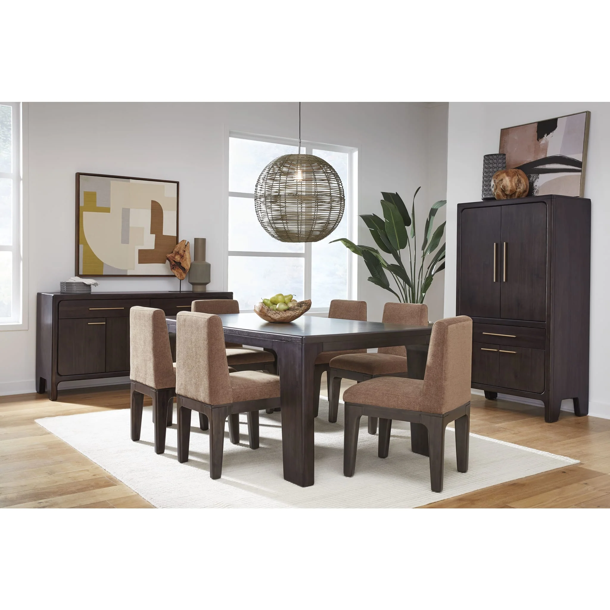 Zamba Rectangular Acacia Wood Dining Table – Jaguar Finish - Image 9